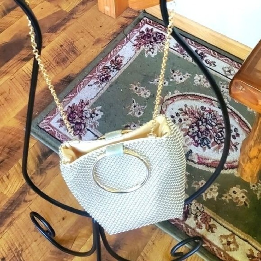 Gunne Sax by Jessica McClintock Kelly Double Ring Wristlet or Shoulder Bag